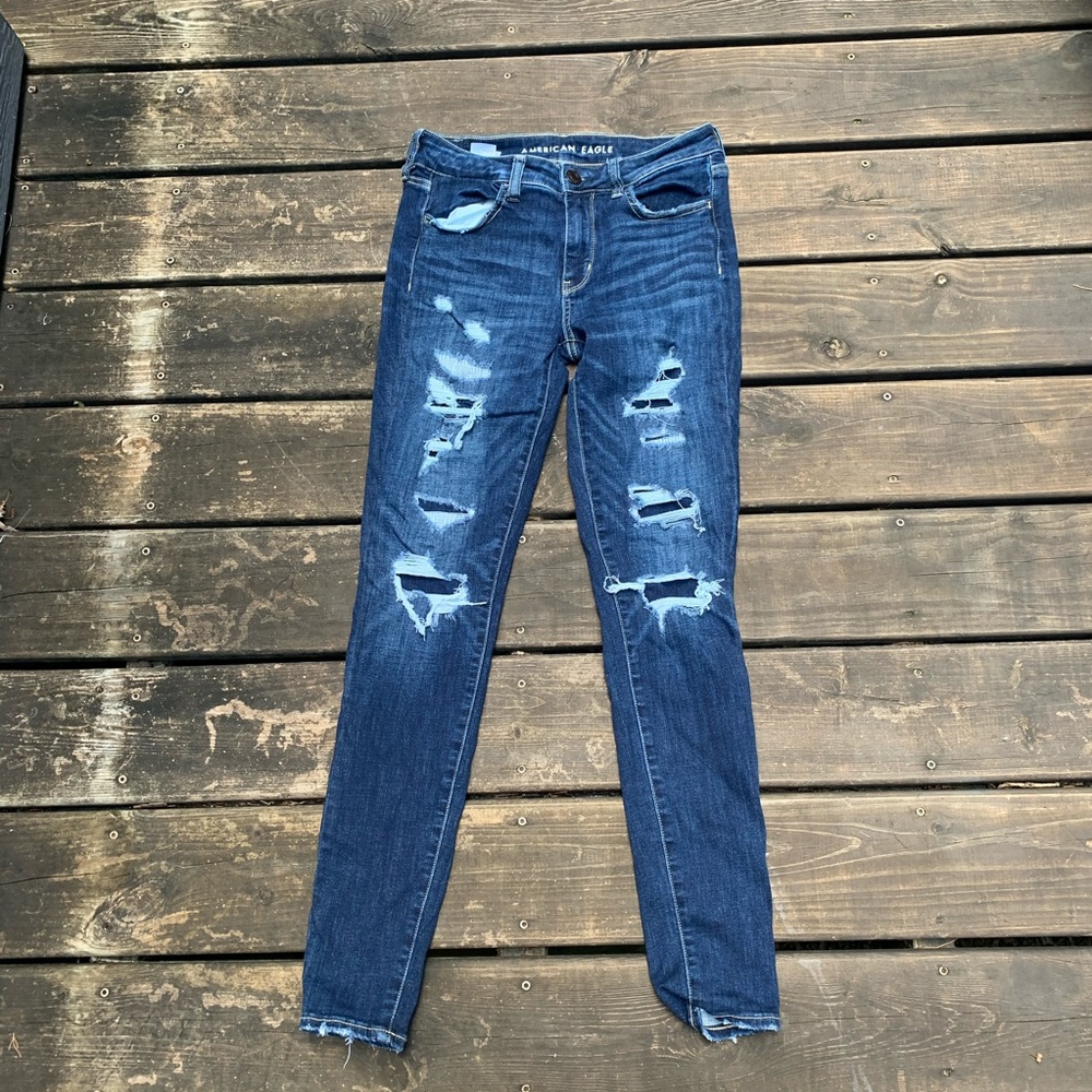distressed jeggings